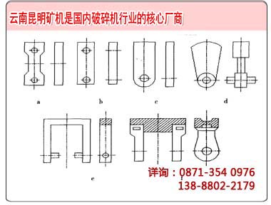 幾種常見的碎石機(jī)錘頭設(shè)計(jì)方案